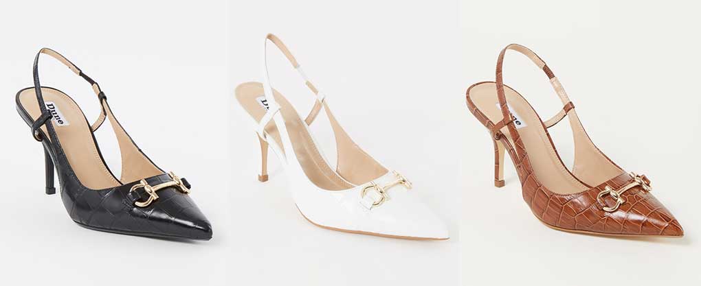 Bijenkorf Dune Londong, click slingback Gucci lookalike