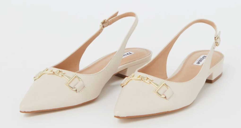 Bijenkorf Dune London Hopeful slingback, Gucci lookalike