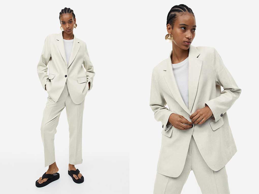 H&M linnen blazer