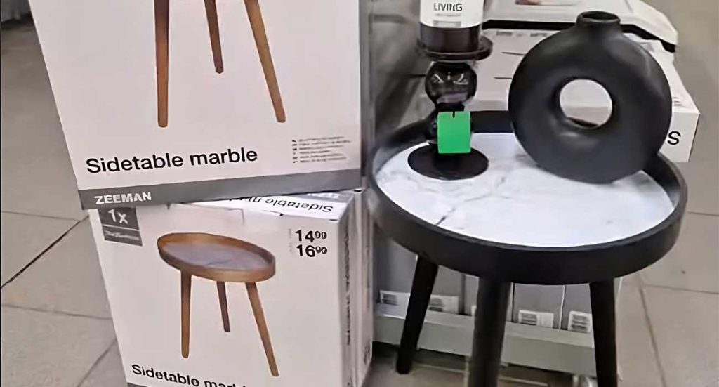 Zeeman marmeren bijzettafel