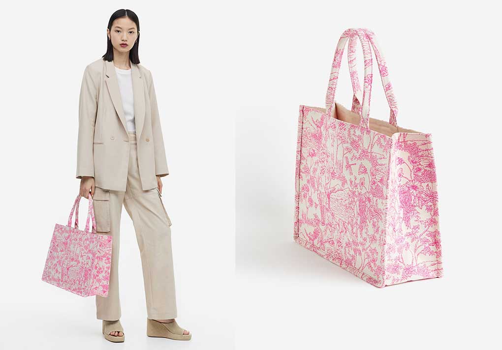 H&M Dior tas lookalike