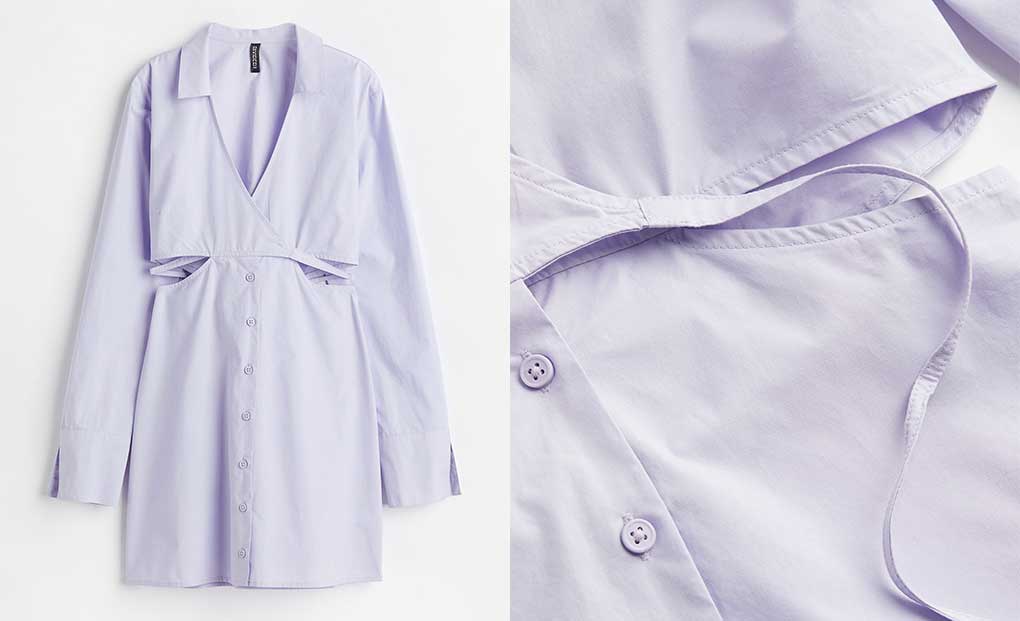 H&M Jacquemus lookalike jurk cutouts