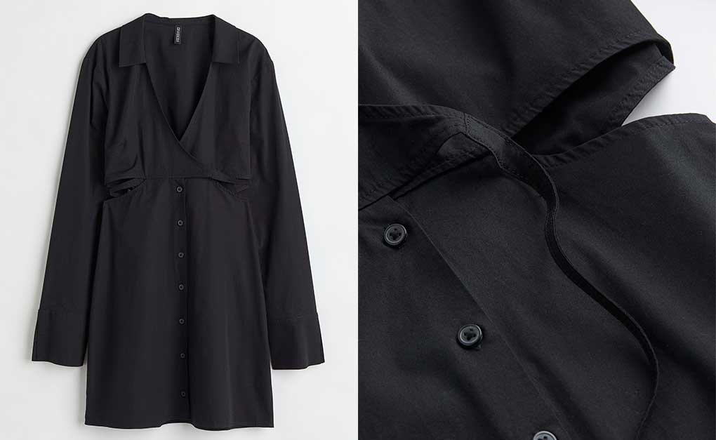 H&M dupe voor Jacquemus jurk met cutouts
