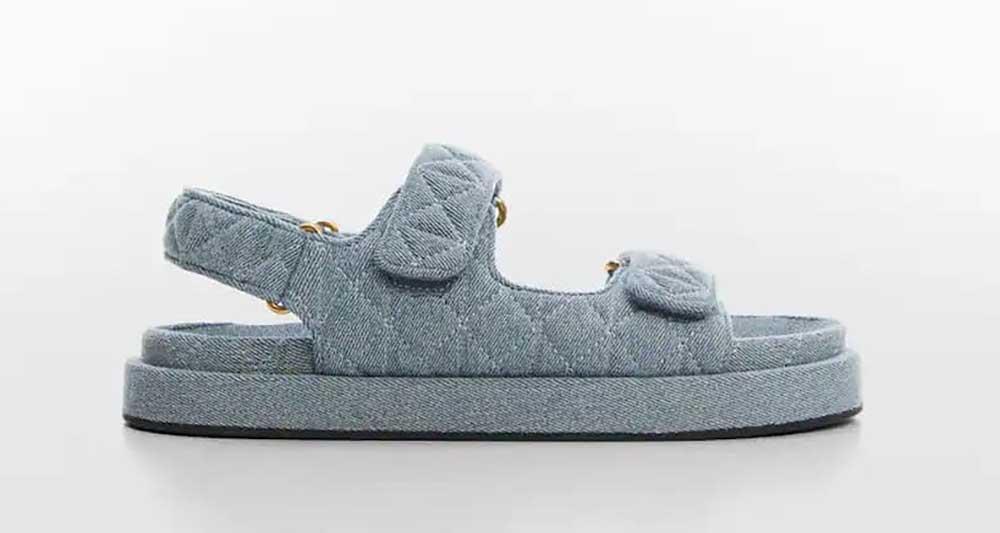 Chanel sandalen dupe Mango