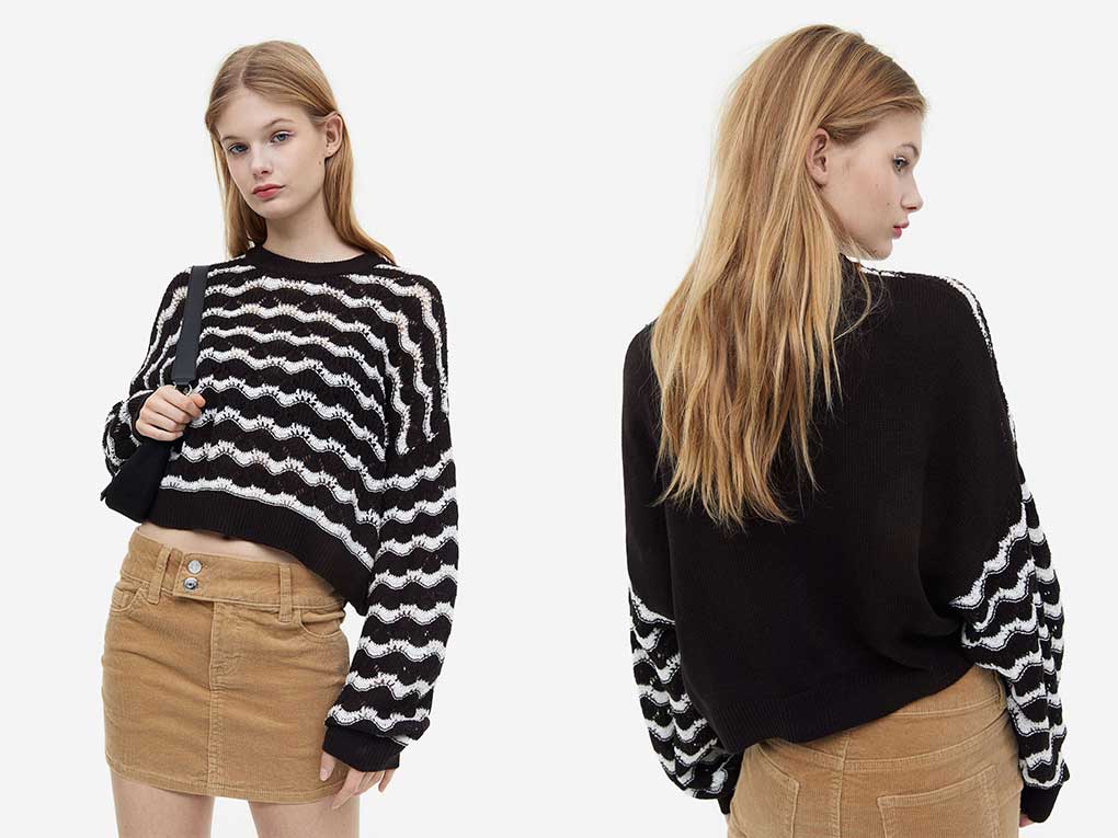 H&M ajourgebreide trui