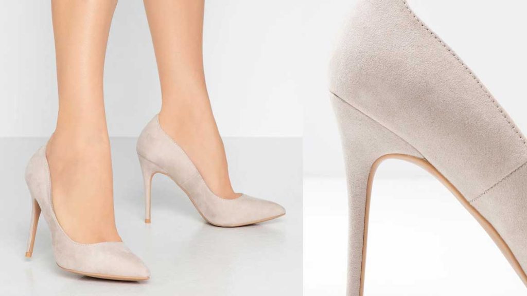 Langere benen met nude schoenen