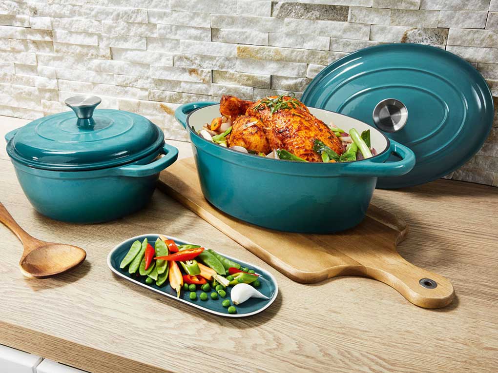 Lidl gietijzeren braadpan Le creuset dupe