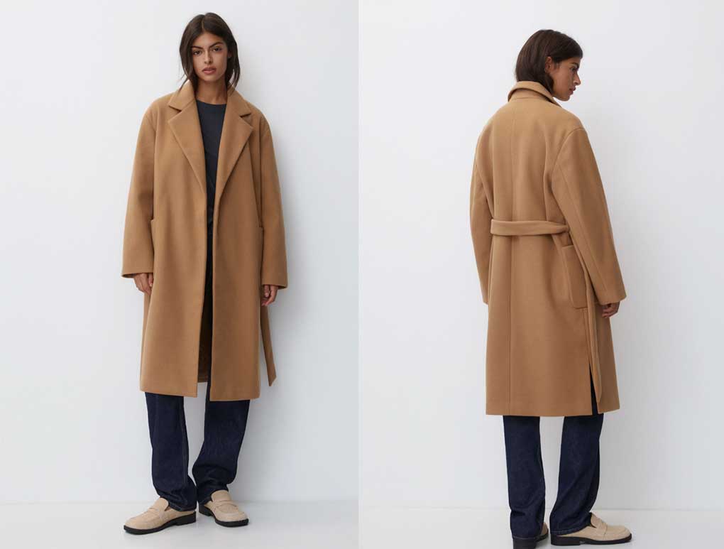 Zalando Pull&Bear beige mantel