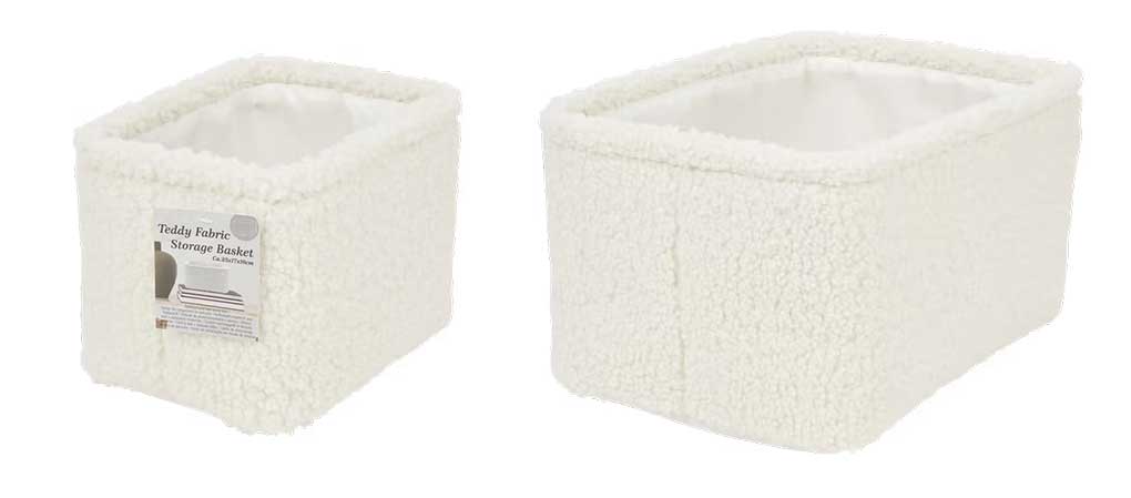 Teddy opbergbox wit