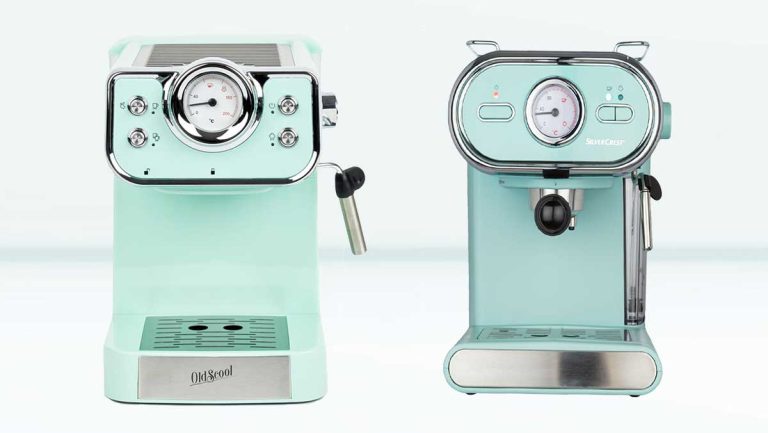 Action vs. Lidl retro espressomachine