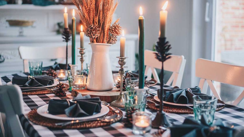 Action kersttafel kerstdecoratie