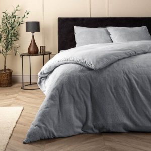 dekbed discounter teddy dekbedovertrek grijs