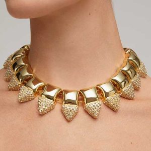 H&M rental chunky kristallen halsketting