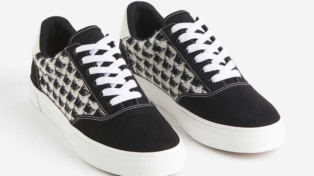 H&M pied de poule sneakers