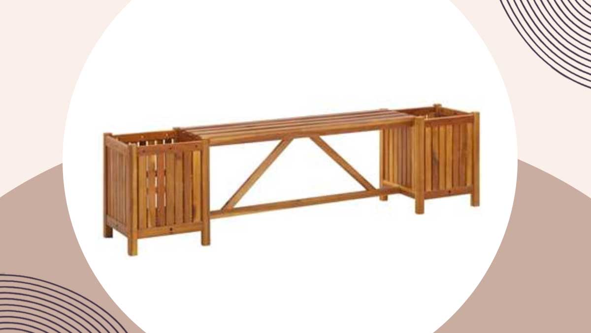 Leenbakker tuinbak met plantenbak