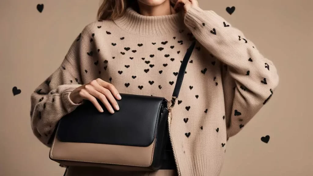 Love Moschino lookalike trui, tas, sjaal