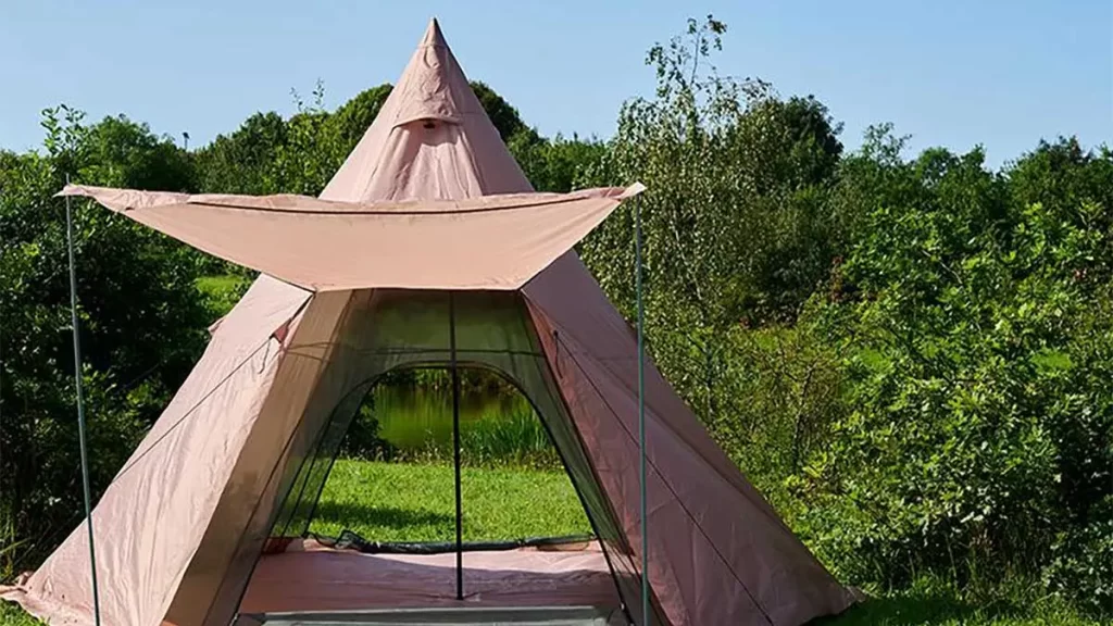 Action glamping tent