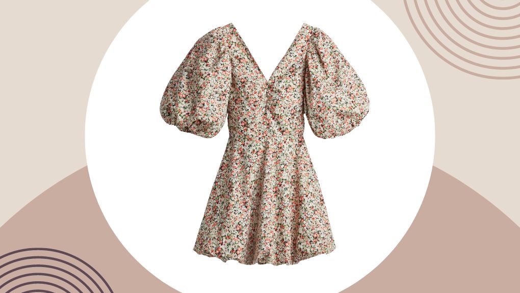 H&M's versie van het Ganni jurkje