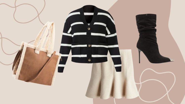 Outfit inspiratie beige, zwart, wit