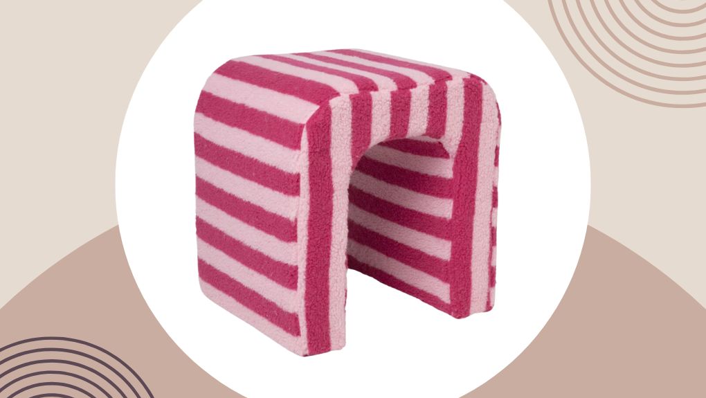 Xenos roze teddy poef