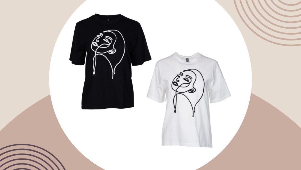 wibra t-shirt met lijntekening