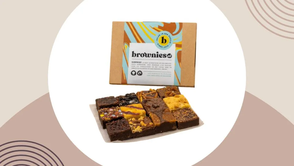 brownies cadeau versturen per post