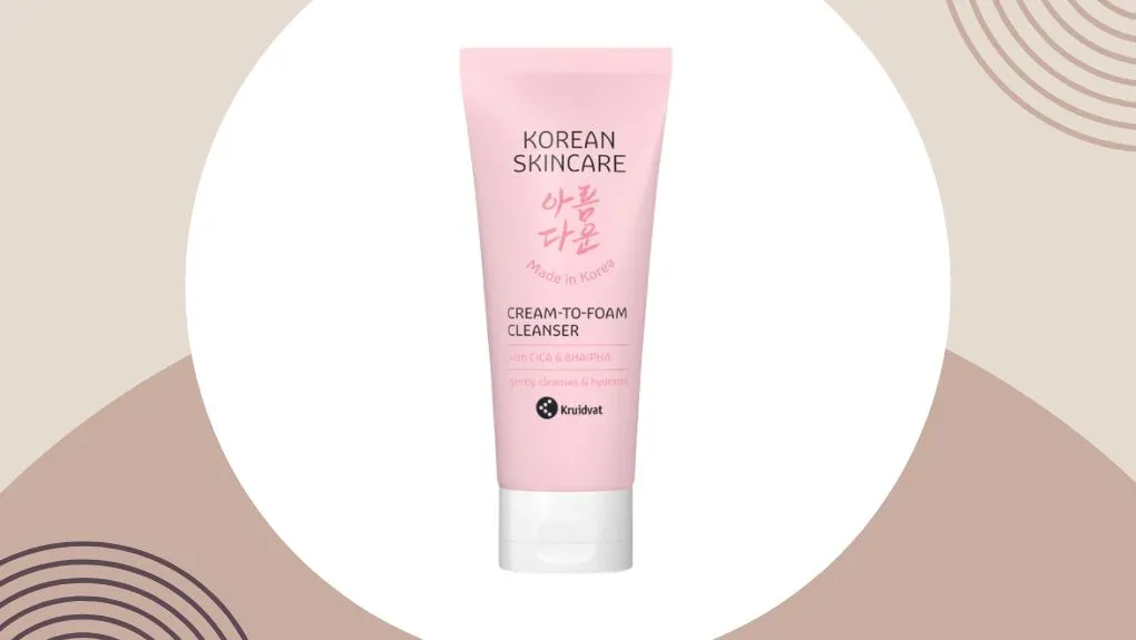 Kruidvat Korean Skincare cream-to-foam cleanser