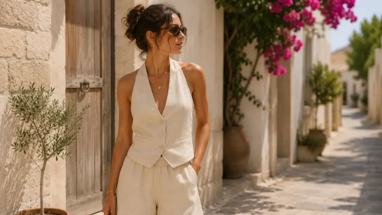 linnen outfit dames
