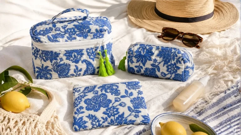 zeeman toilettas blauw
