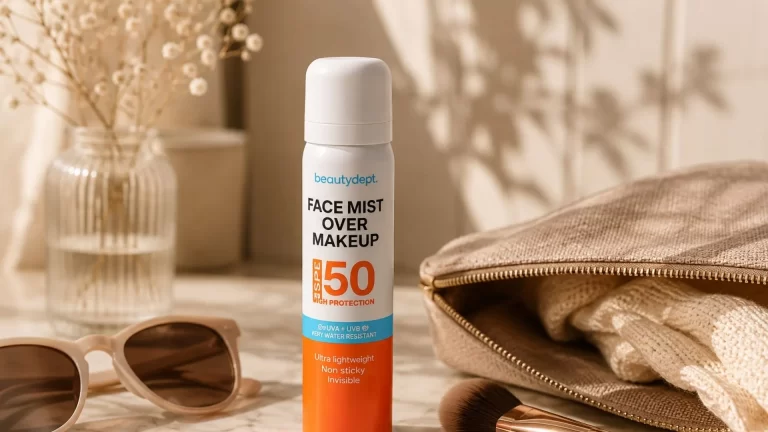 action over make-up spf spray