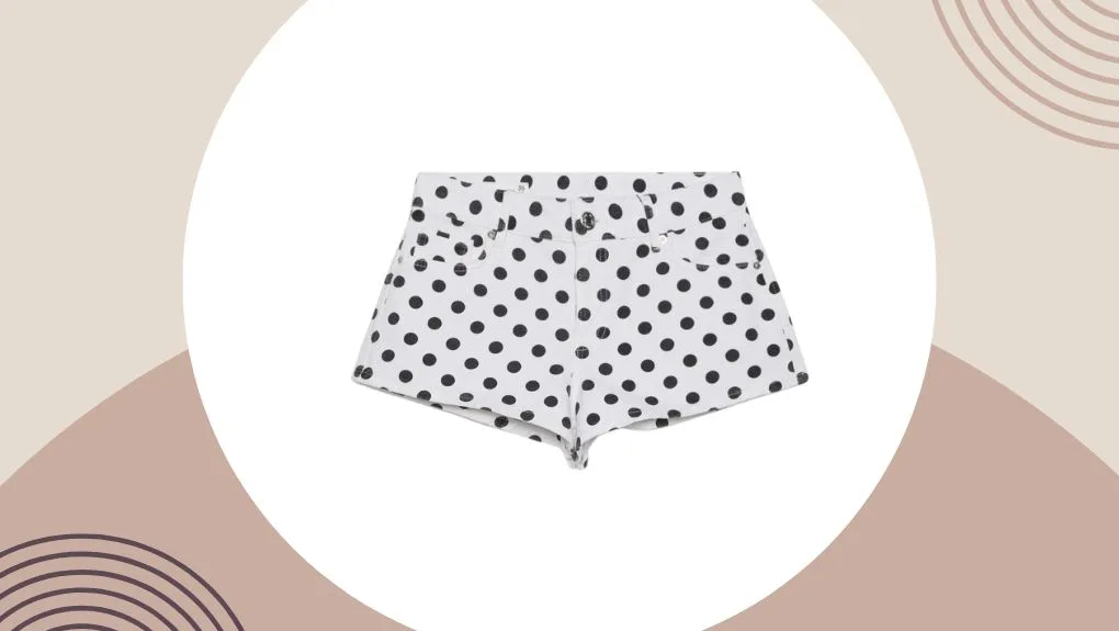 Stradivarius polkadot shorts