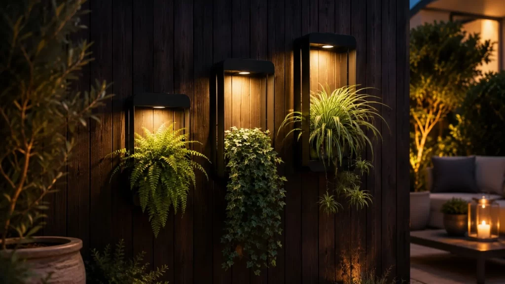 Action wandplantenbakken met verlichting