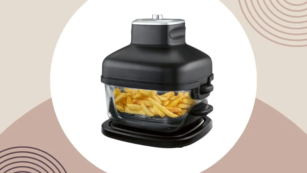 Lidl airfryer met glazen schaal